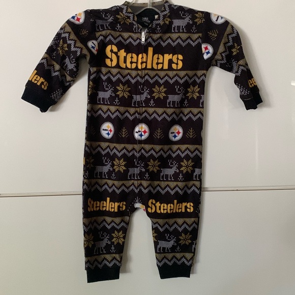 Pittsburgh Steelers NFL 0/3month one piece pajamas - Picture 2 of 8